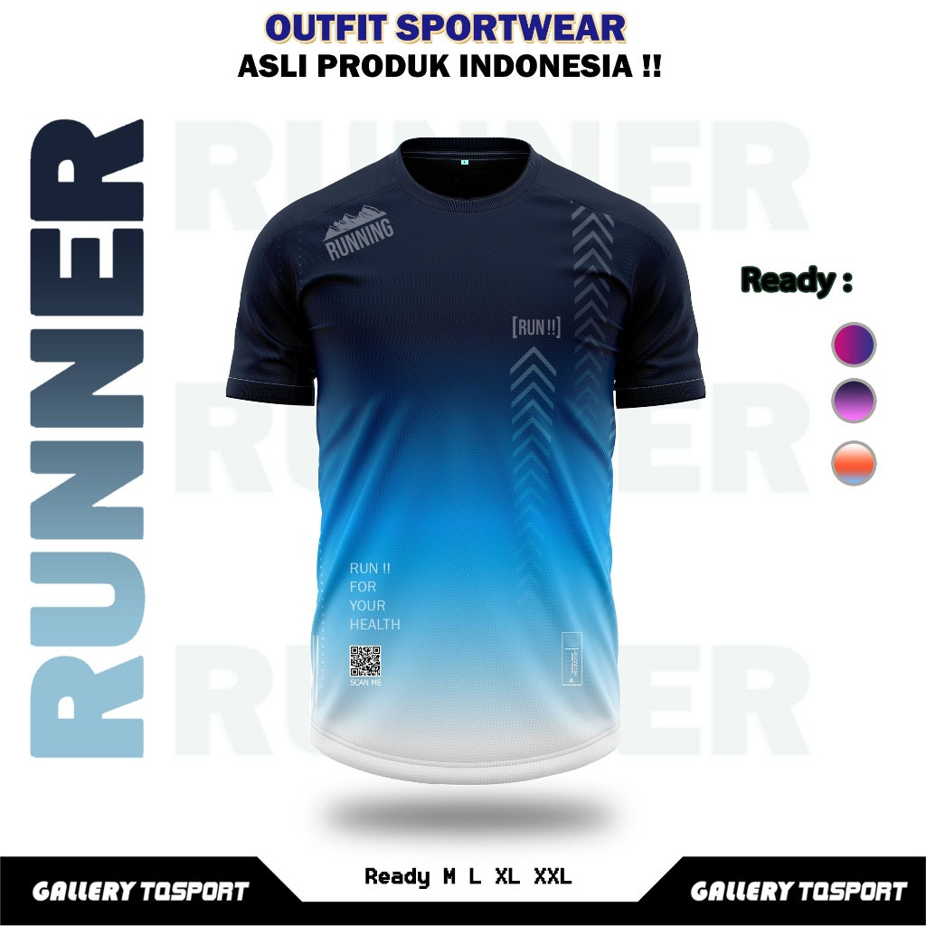 Jersey AURA V.2 Baju Olahraga Printing Pria Wanita Senam Gym Fitnes Zumba Aerobik Cewek Pakaian Lari