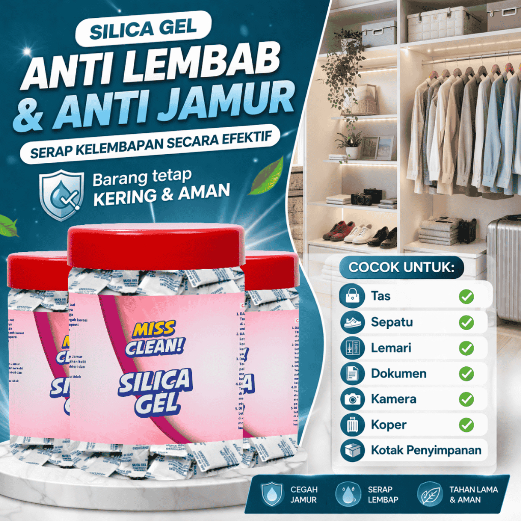 Silica Gel Anti Jamur Sepatu Dan Tas Lemari Kamera Pengawet Tas Dan Sepatu Menyerap Kelembapan, Menc