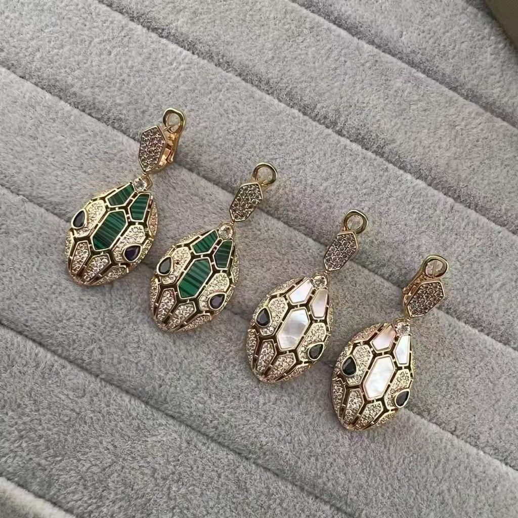 Love Of Roses Anting Model Kepala Ular Aksesoris Wanita Titanium Elegant