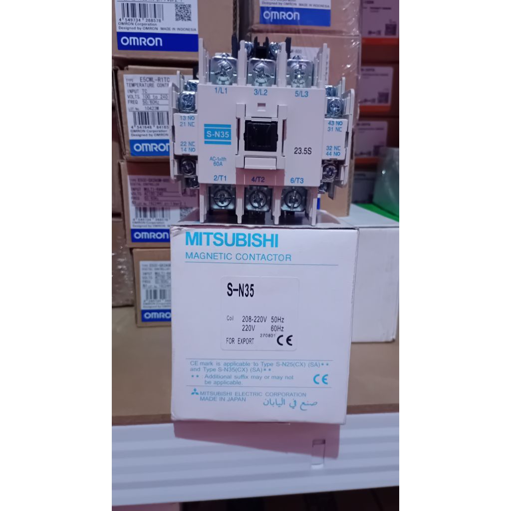 KONTAKTOR MITSUBISHI SN-35 220VAC SN35 KONTAKTOR MITSUBISHI