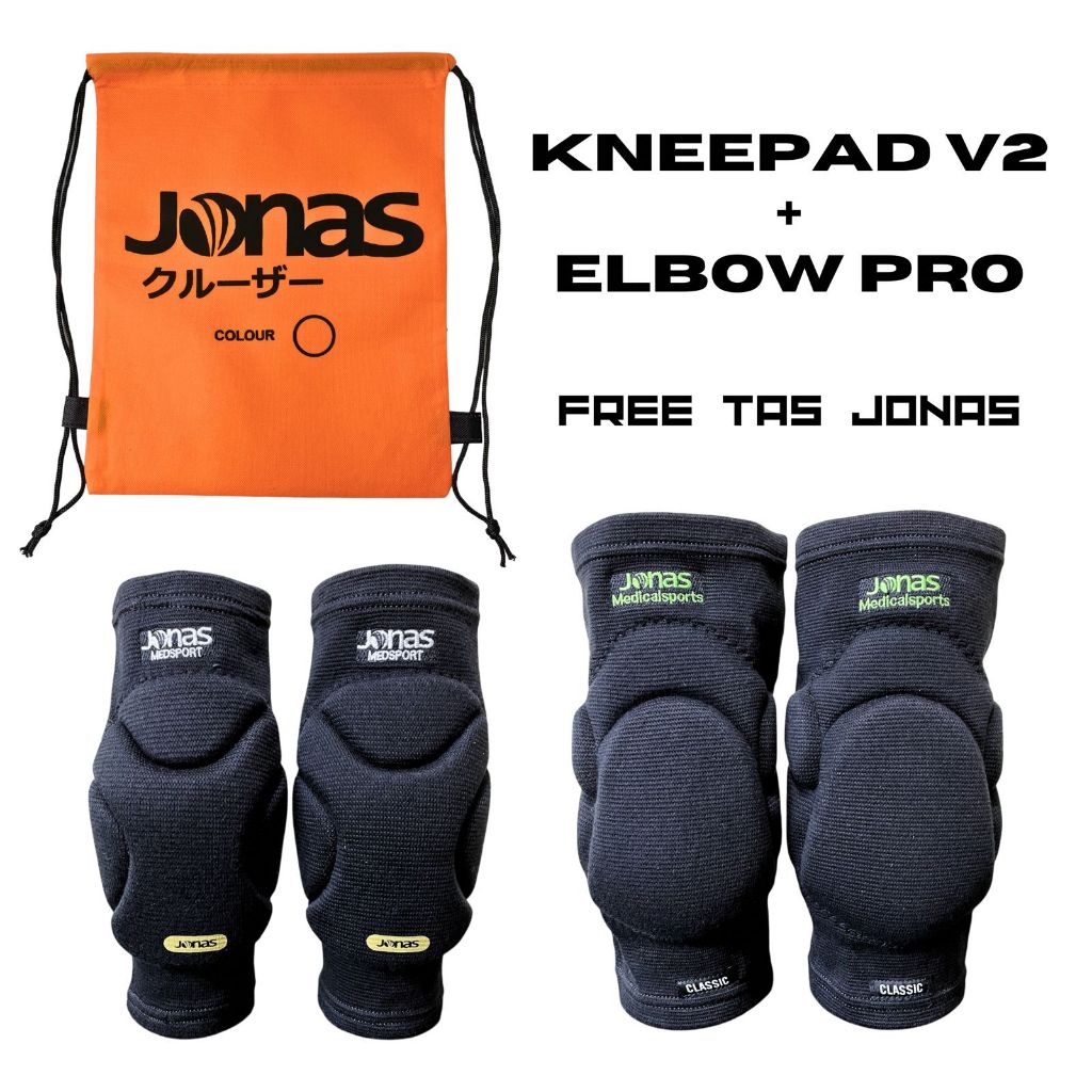 Kneepad Futsal Jonas V2 Elbow pro touch Deker pelindung lutut siku kiper Futsal Original