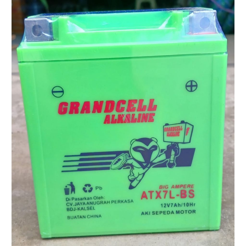 AKI ALKALINE SERIES ATX7L-BS GTZ7 YTX7 / 12V-7Ah/10Hr (Type KLX Tracker)