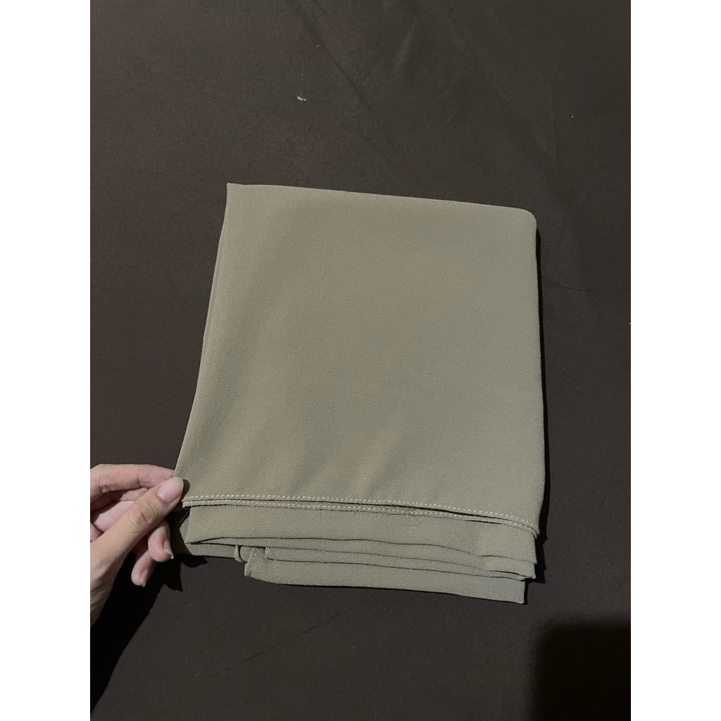 preloved pashmina ceruty -Taupe