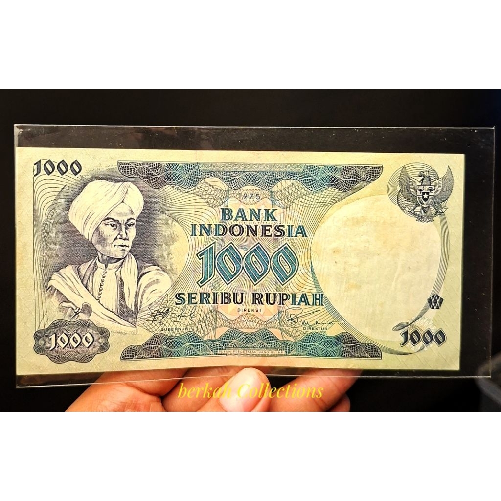 uang 1000 rupiah pangeran diponegoro tahun 1975