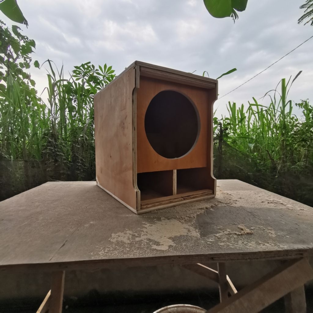 Box Miniscoop 8 Inch Single Subwoofer, Tebal 12mm