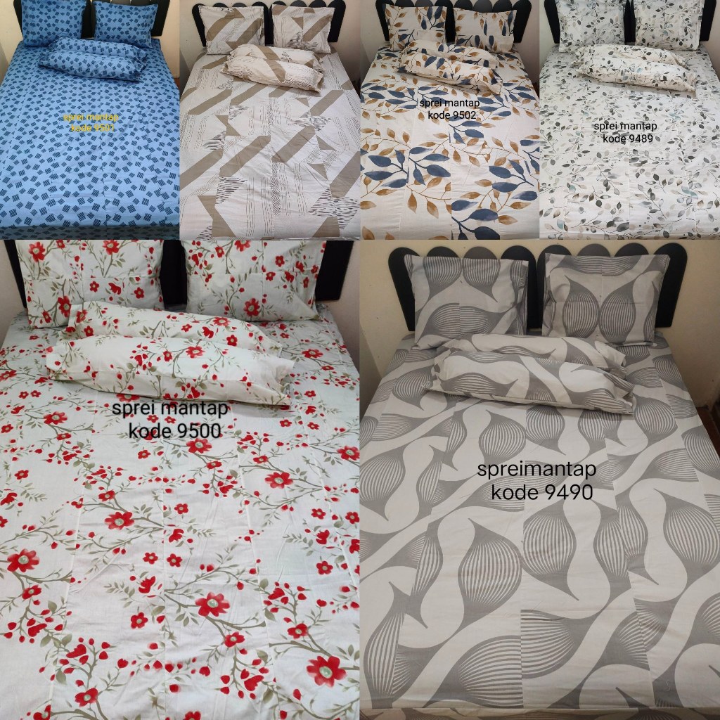 TERBARU: Sprei 160x200 bahan perca sisa potongan kain sprei eks MyLove