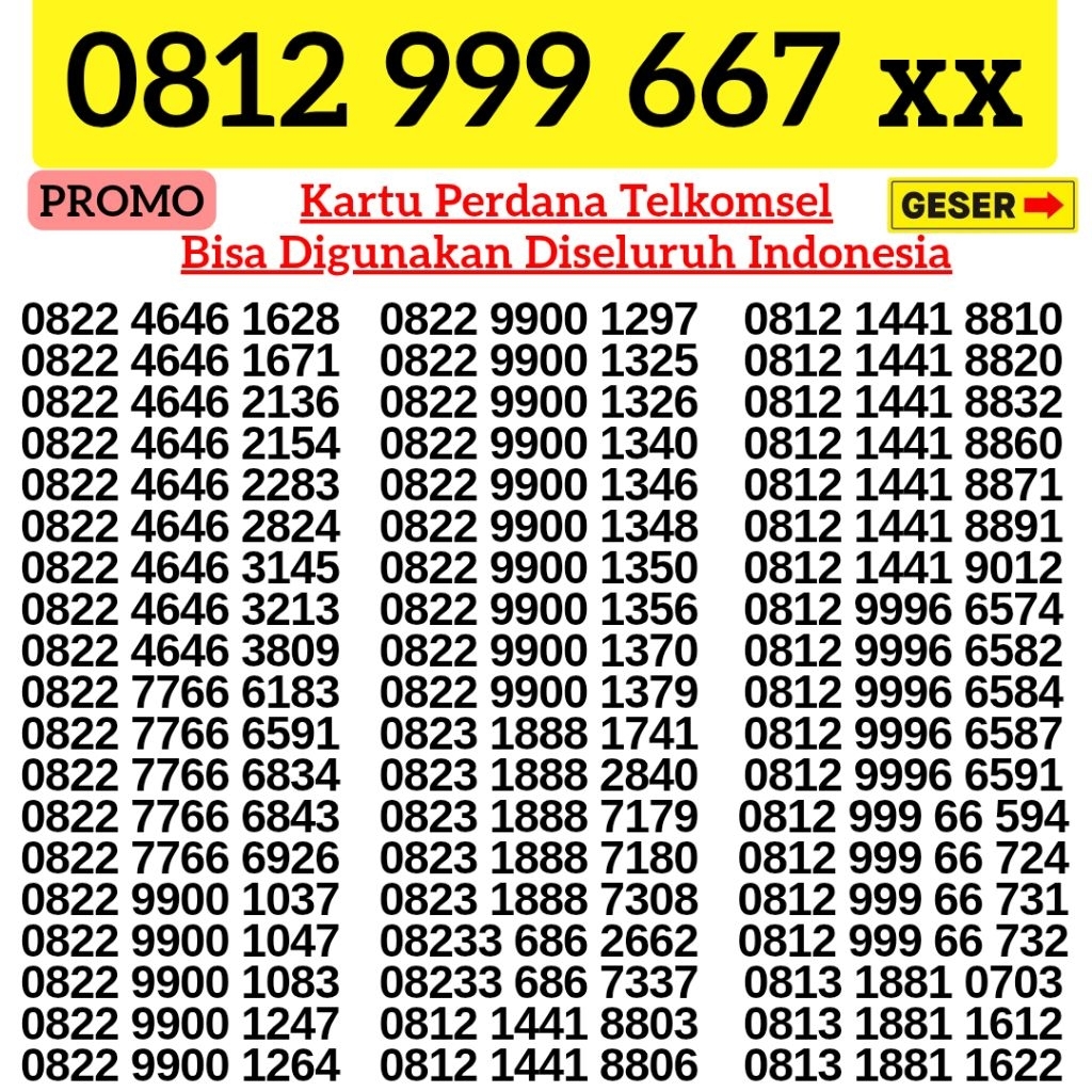 Nomor Cantik Telkomsel Panca Super 6969 Kartu Perdana Telkomsel Tsel Red Telkomsel 5g Telkomsel 10 d