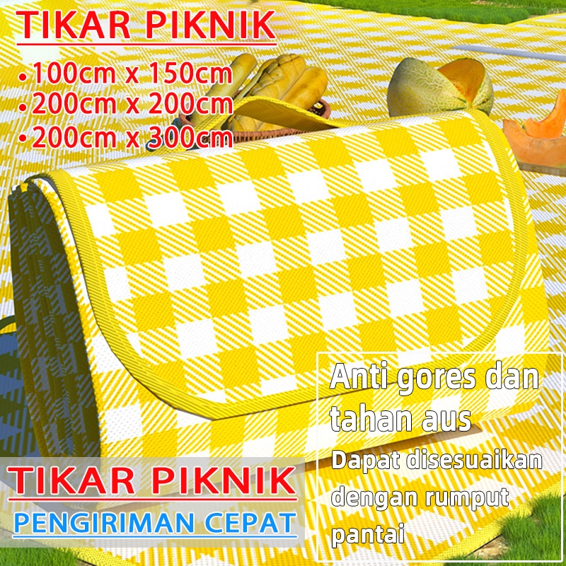 [grandmaster] tikar piknik lipat jumbo piknik karpet piknik polos alas piknik perlengkapan piknik ae