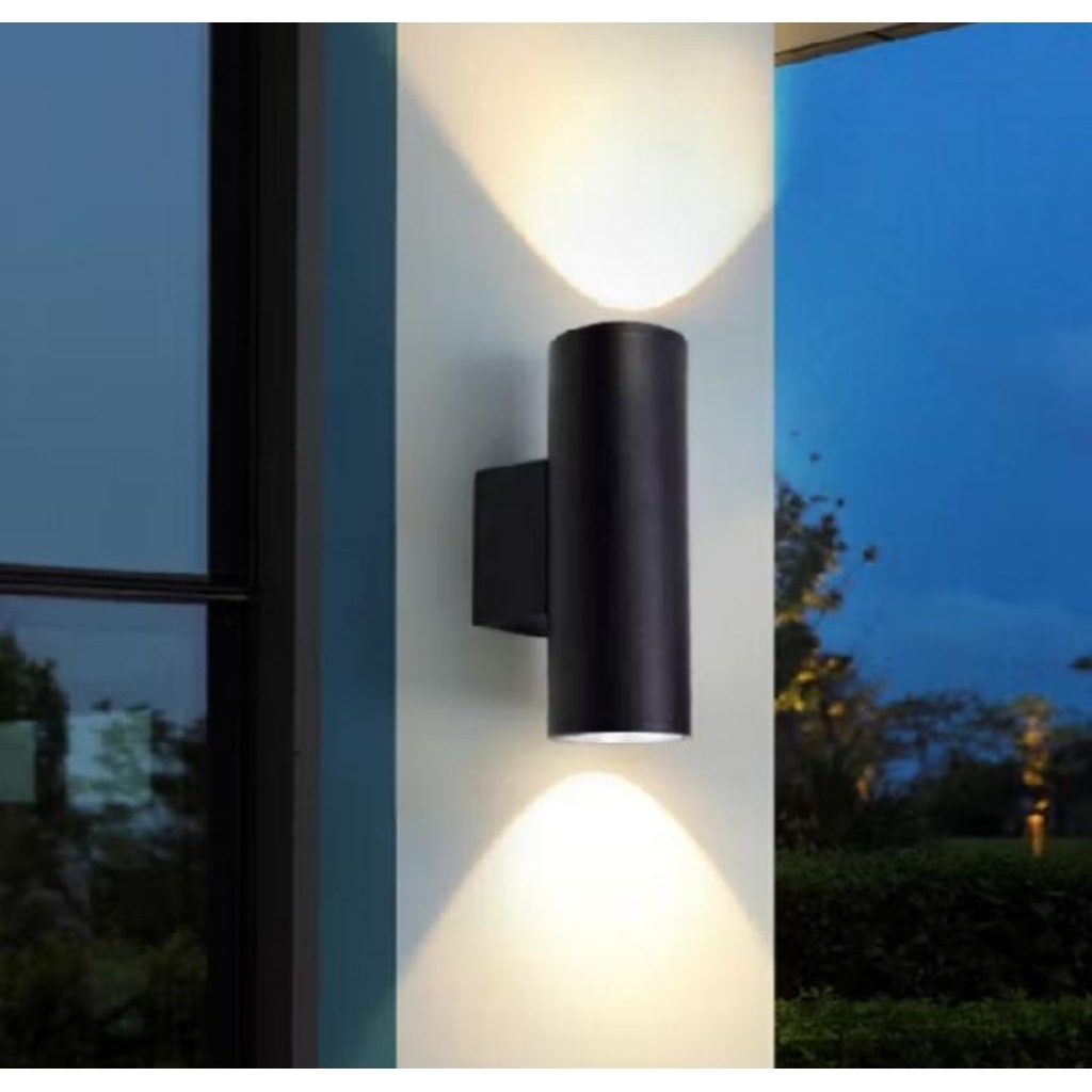 lampu hias dinding indoor/uotdoor pvc taman teras cafe
