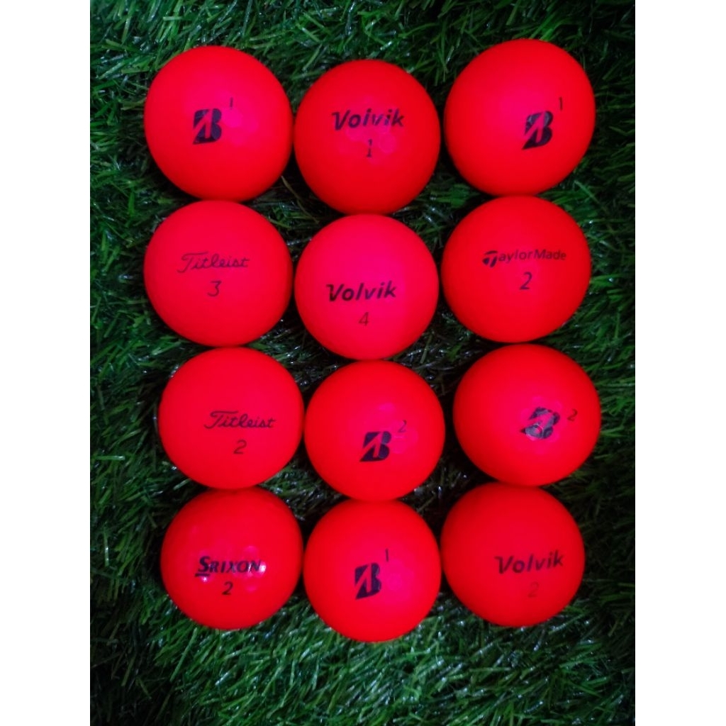 BOLA GOLF WARNA MERAH GRADE A, Mix brand BOLA GOLF GRADE A