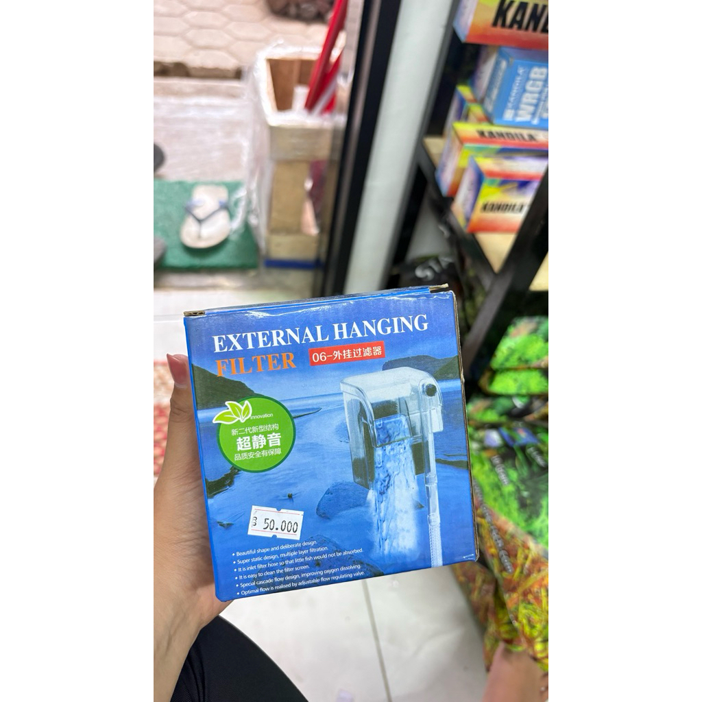 External Hanging Filter Aquarium / Filter Gantung Air Aquarium