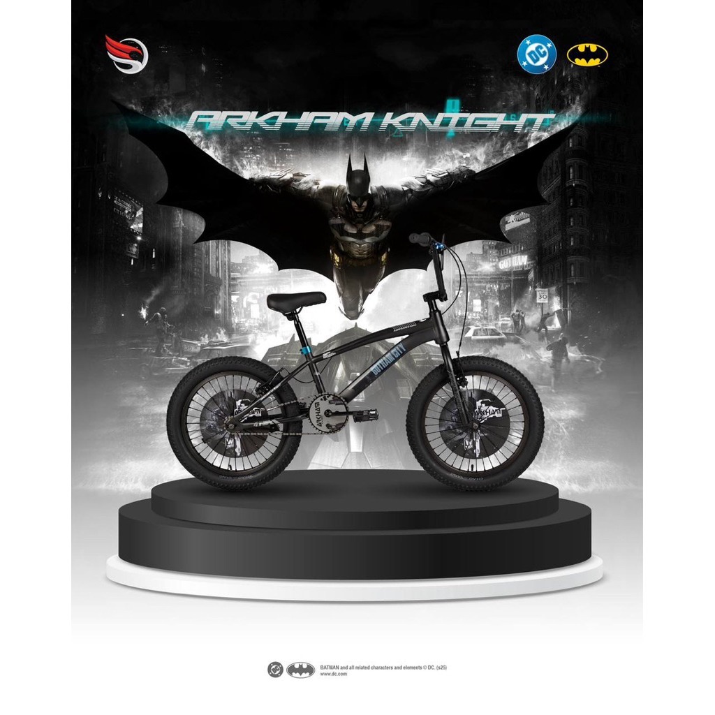 SEPEDA 20 BMX ELEMENT HIP HOP ARKHAM BAN 2.30 - Black