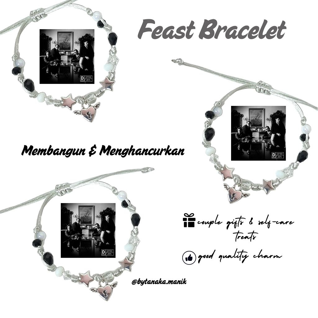 Feast Bracelet / Gelang Album Membangun & Menghancurkan / Gelang Feast / Gelang Album Feast
