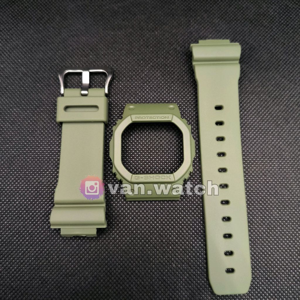 BNB BAND BEZEL Casio Gshock DW 5600 / DW5600ET-3 Hijau ORIGINAL
