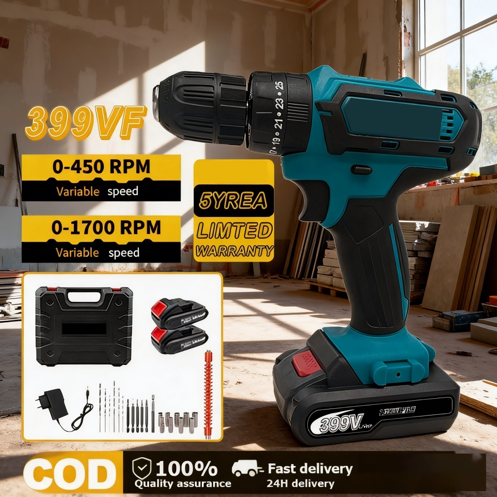 4080VF Mesin Bor Cordless / Bor Baterai / Bor Listrik / Bor Listrik Set / Bor Tangan Listrik / Bor T