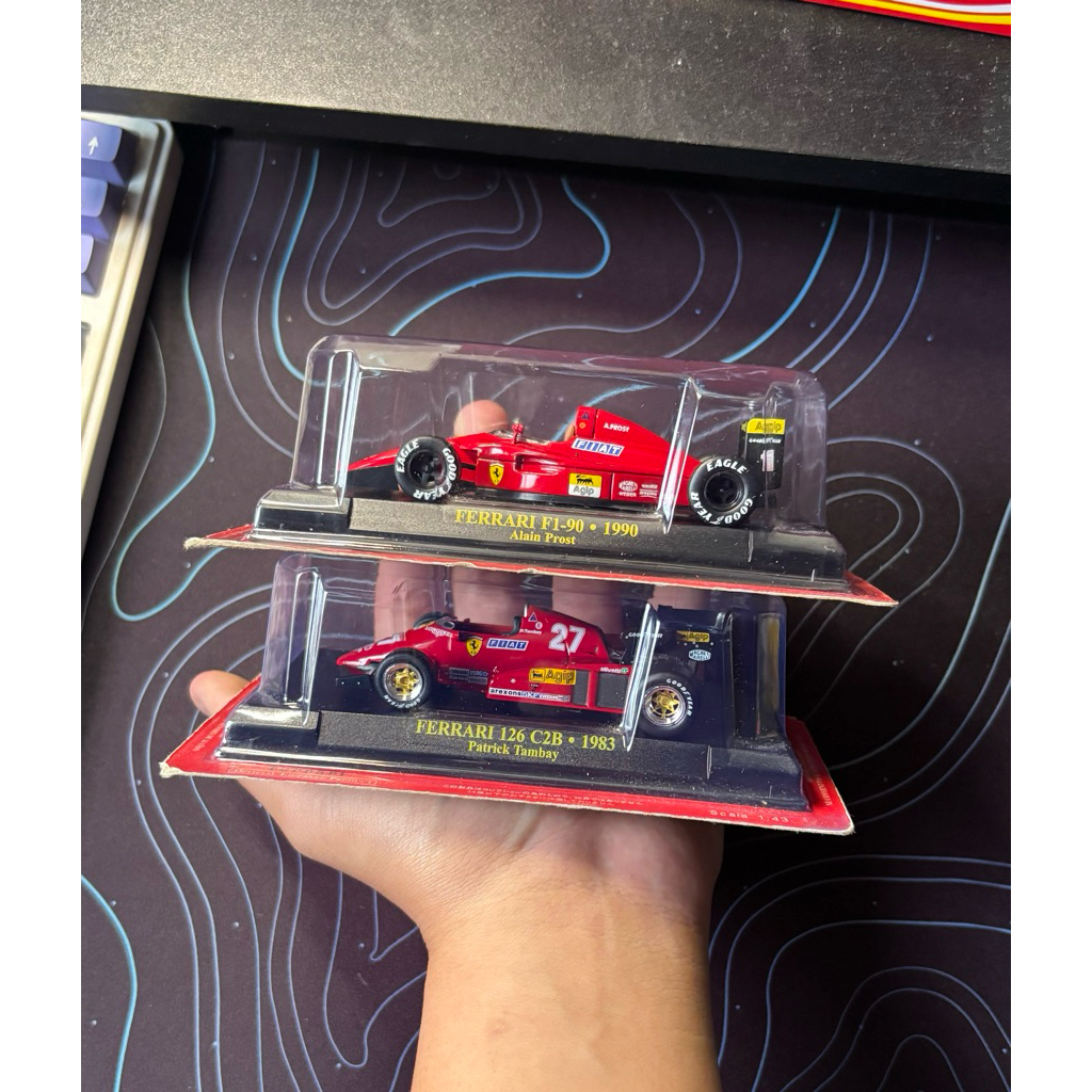 Diecast Hachette Ferrari F1 F1-90/Ferrari 126 C2B