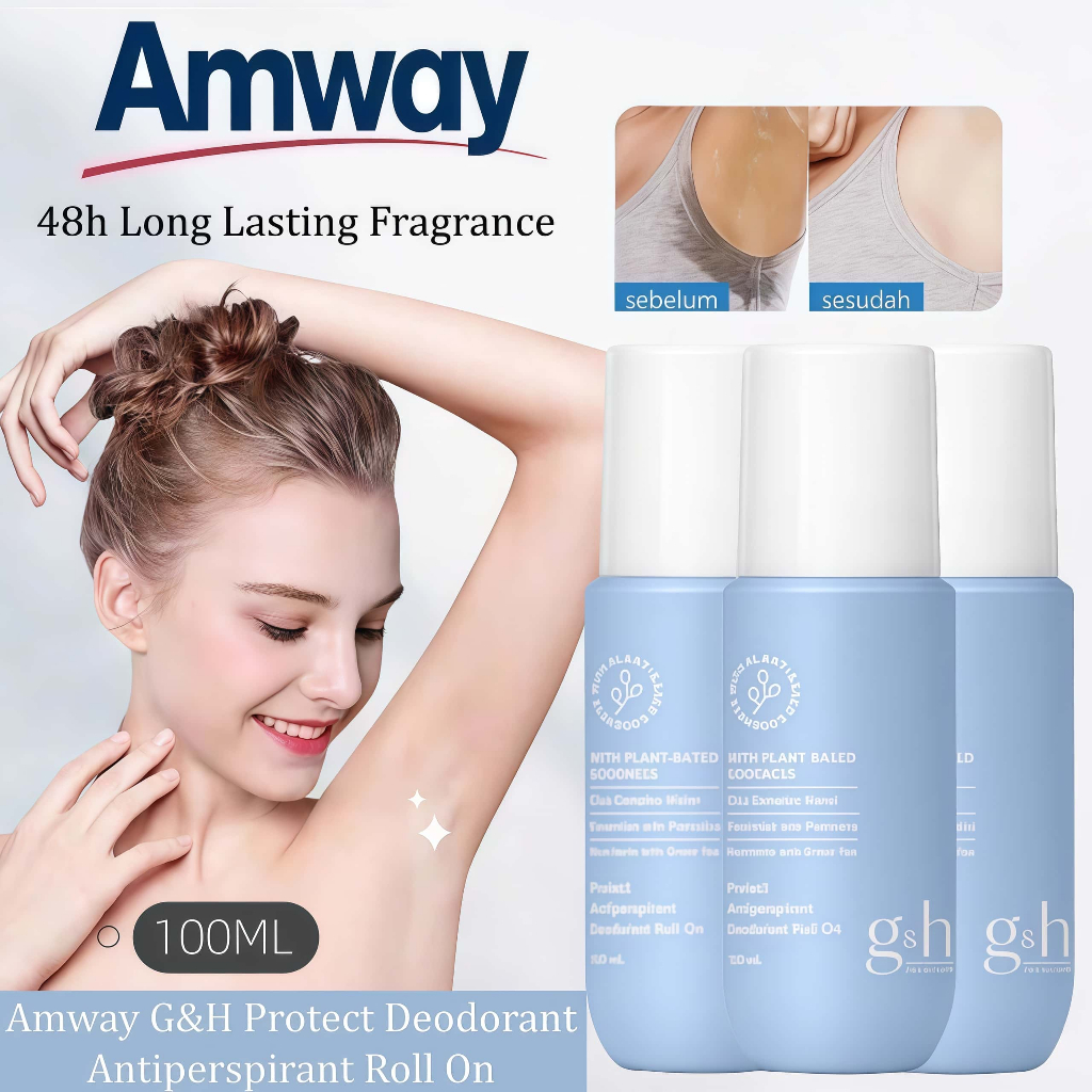 *ORI&Beli 2 gratis 1* Amway G&H Protect Deodorant Antiperspirant Roll On 100ml/ Anti Perspirant Roll