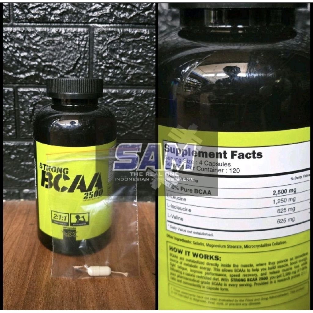 Suplemen Fitness VITAXTRONG BCAA 1 kapsul Strong