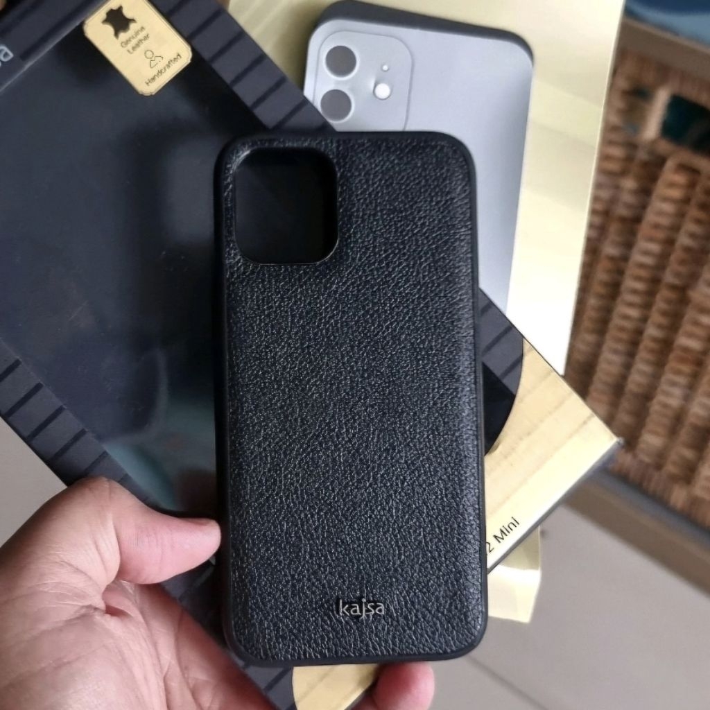 IBOX Kajsa Iphone 12 Mini case leather Black
