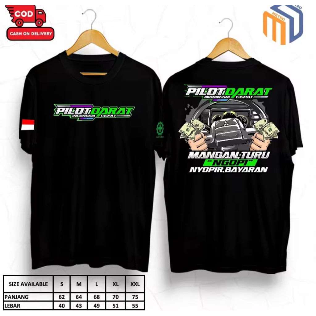 KAOS PILOT DARAT INDONESIA CEPAT MANGAN TURU NGOPI NYUPIR BAYARAN