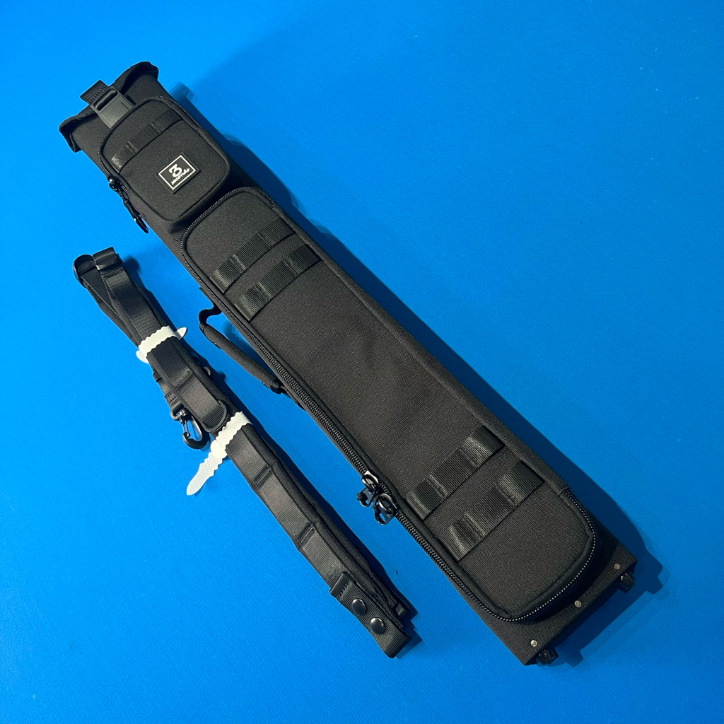 Tas Stick Billiard 3 SECOND Black Cue Hardcase 3x5 / Tas 3 Second Hardcase 3x5