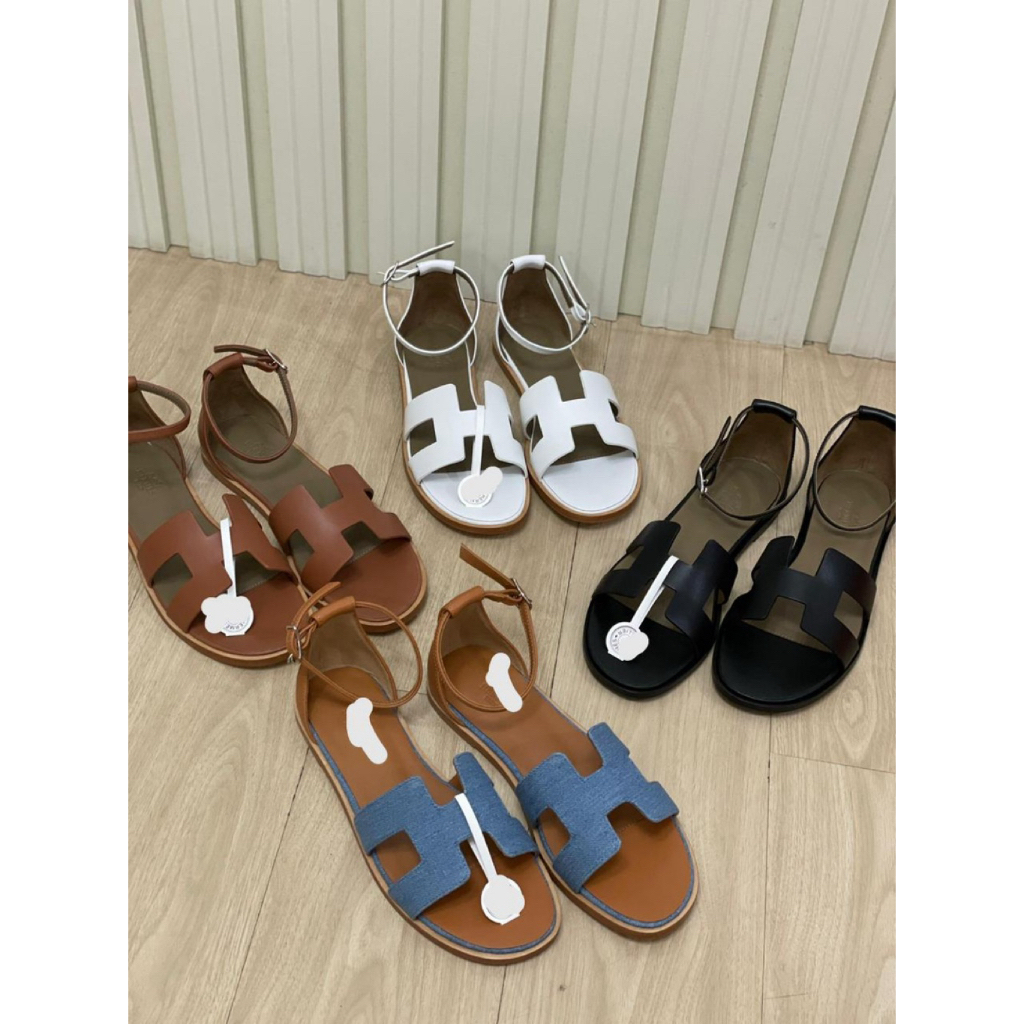 Cotty - sandal flat santorini leather colourfull