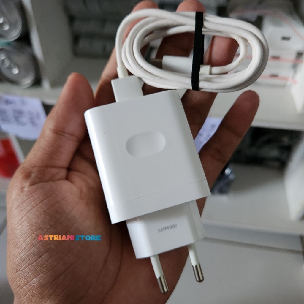 Charger Oppo 33 Watt SuperVooC Bekas Ori Copotan