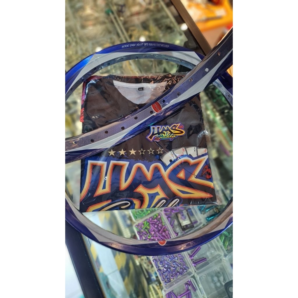 Velg Akront Spaint Thailand Motif Matahari Bintik ( R-17/140-140 ) Free Jersey