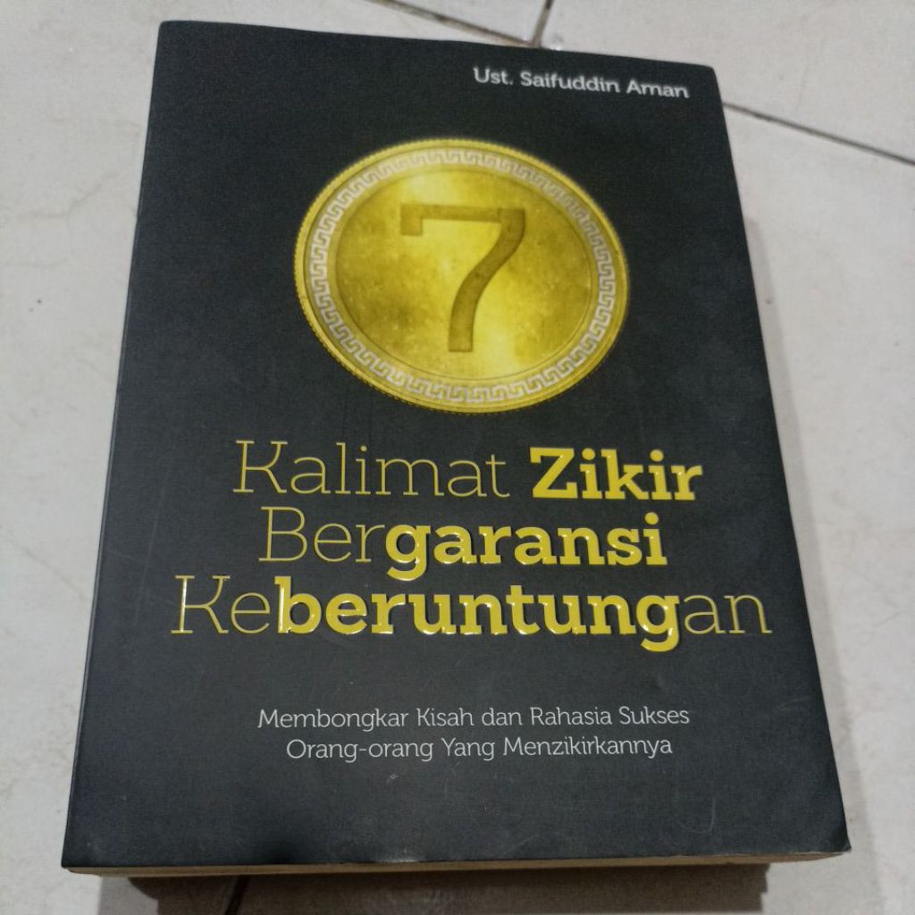 OBRAL BUKU MURAH ORIGINAL / BUKU BACAAN AGAMA ISLAM / ZIKIR / KALIMAT ZIKIR BERGARANSI KEBERUNTUNGAN