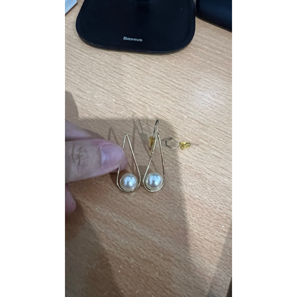 BY/DJO Gold Pearl Wire Earrings | Premium Local Brand
