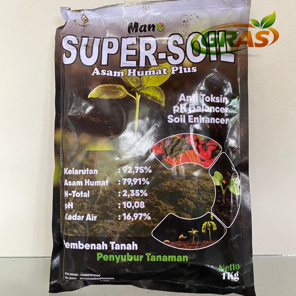 SUPER-SOIB Asam Humat Plus + Free Kaos PerTani