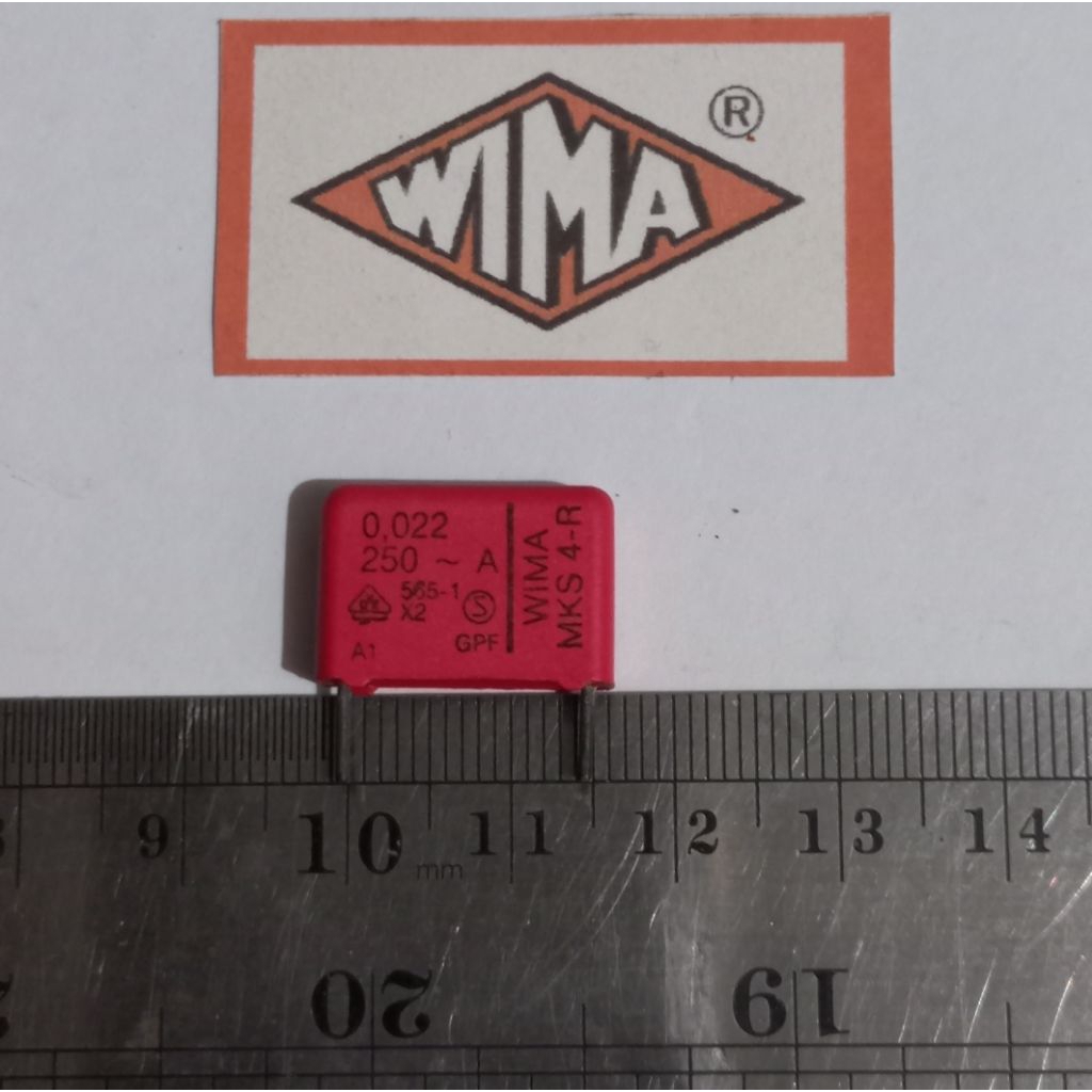 WIMA 0.022uF 250v 22nF MKS 4