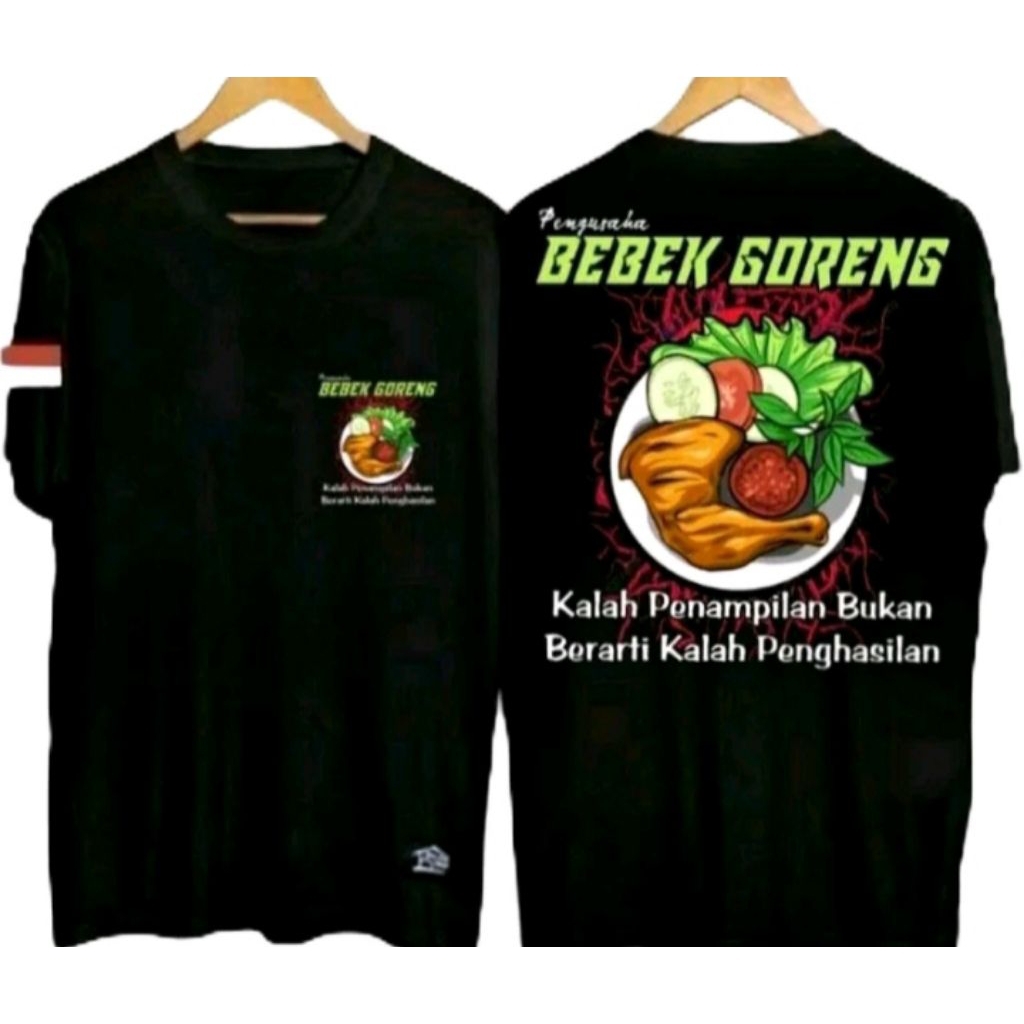 Kaos sablon pengusaha bebek goreng t-shirts distro unisex katun bahan adem