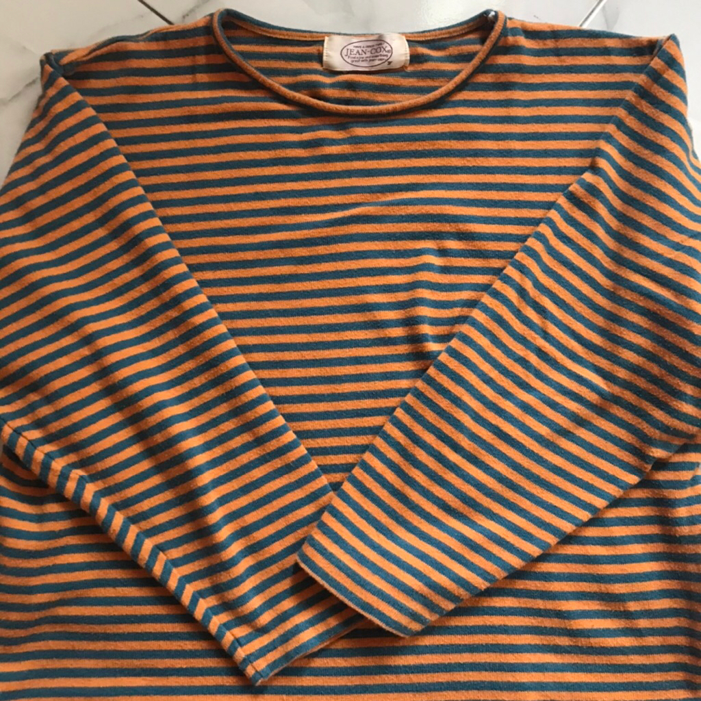 Knit sweater strip rajut wanita