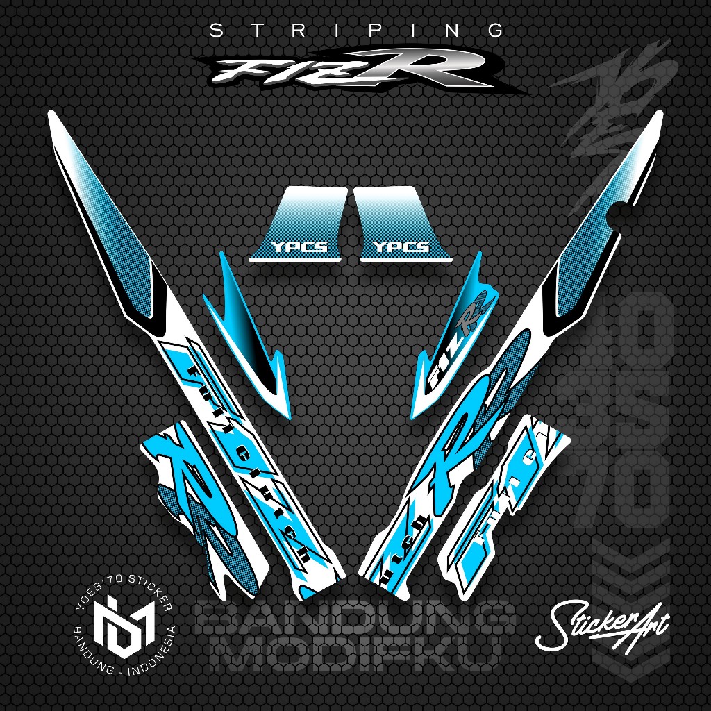 STRIPING VARIASI YAMAHA F1ZR / KRS 23 / STICKER LIST MOTOR F1 ZR / POLET STIKER VARIASI YAMAHA F1ZR