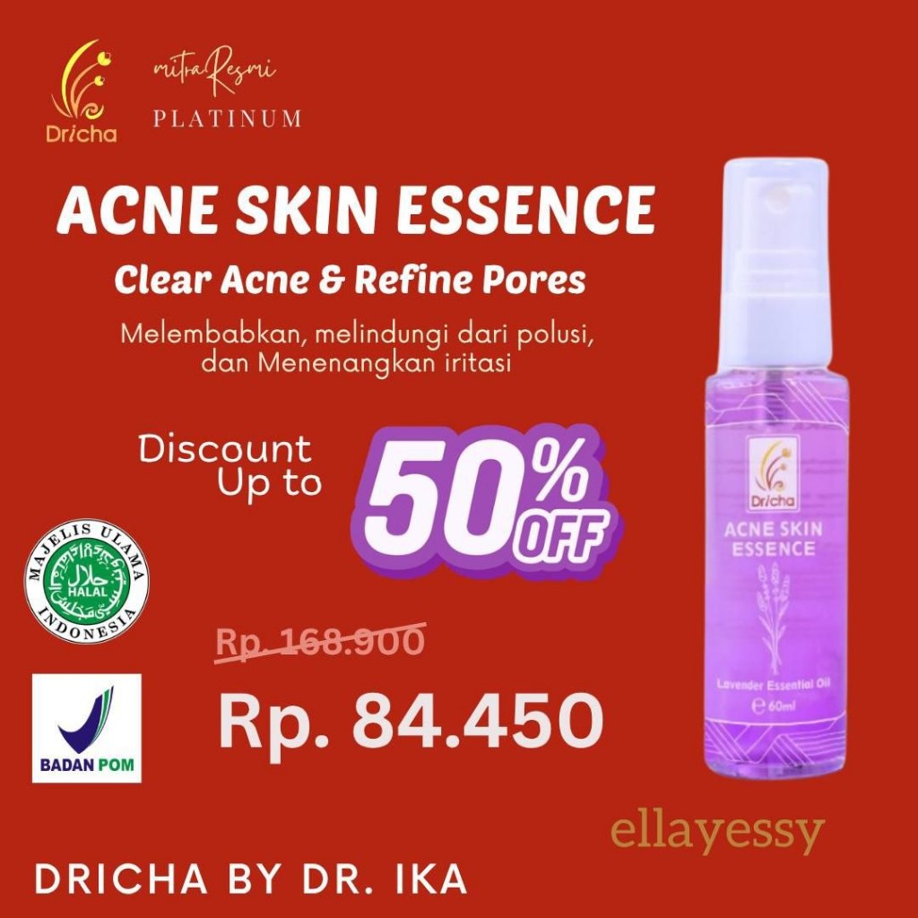 Dricha ACNE SKIN ESSENCE DRICHA (Untuk Kulit BERMINYAK)