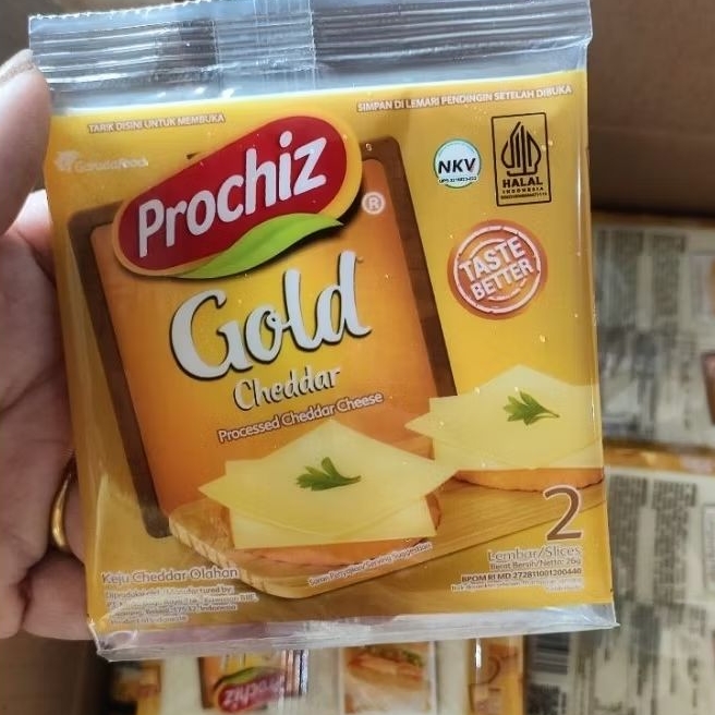 Keju Slice Prochiz 1 karton isi 96pack (1pack isi 2 slice)