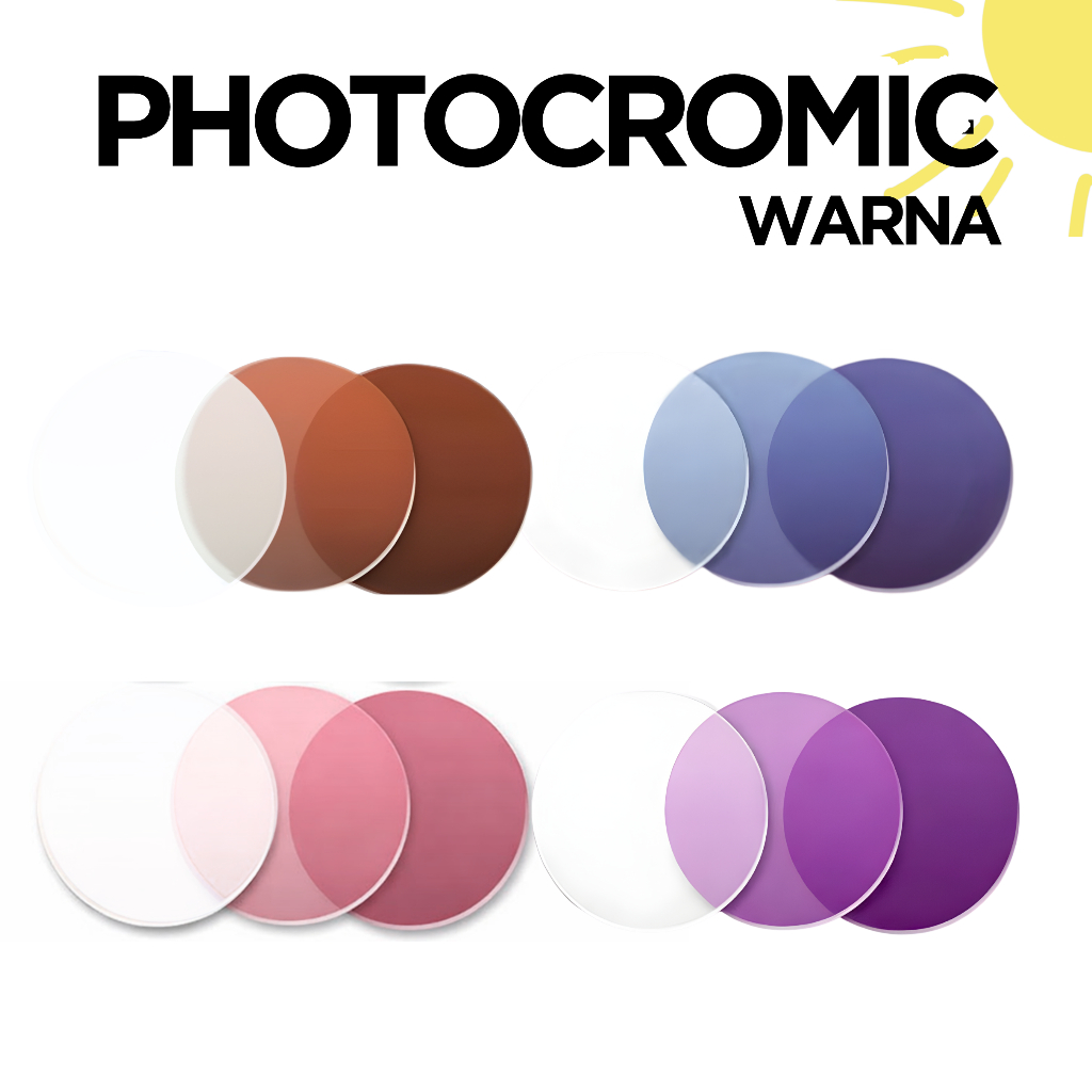 Lensa Photocromic Warna Kacamata Painted Lense Color Minus Antiradiasi Medan MORIARTY