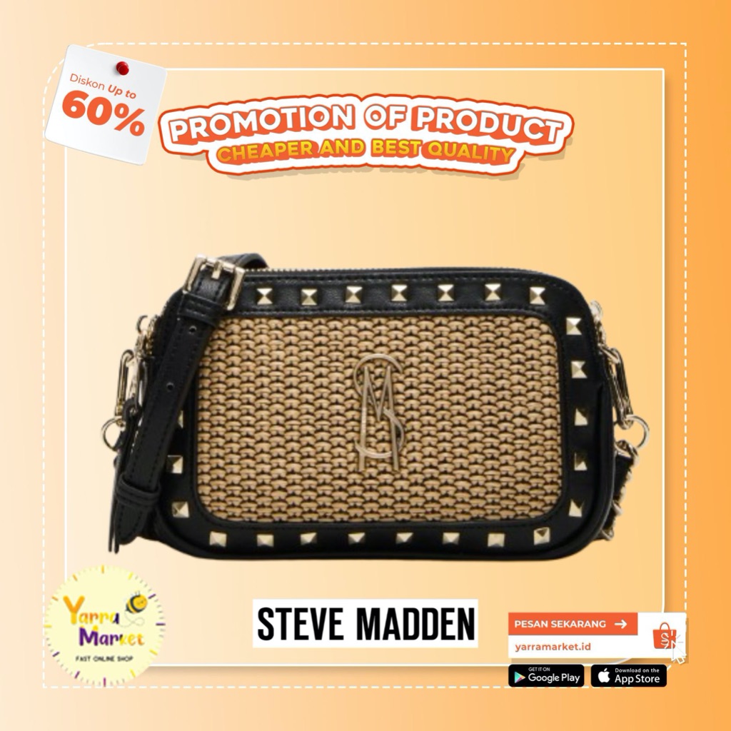 STEVE MADDEN Daisys Bag Black Multi / WOMEN BAG LEATHER { ORIGINAL / BRANDED }