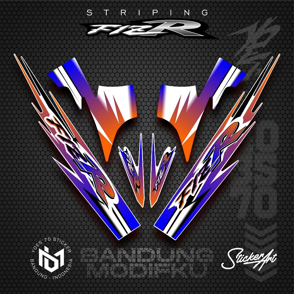 STRIPING VARIASI YAMAHA F1ZR / KRS 46 / STICKER LIST MOTOR F1 ZR / POLET STIKER VARIASI YAMAHA F1ZR