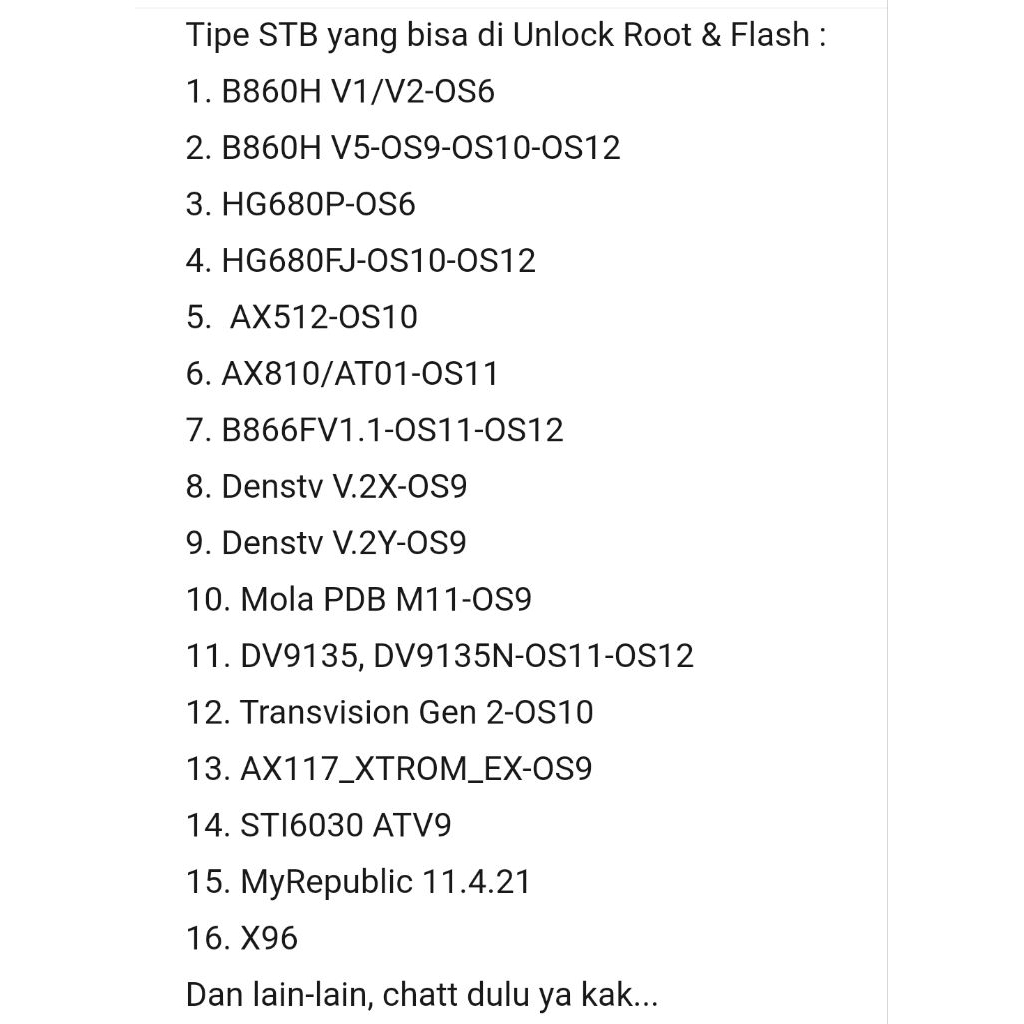 JASA FLASH ROOT UNLOCK STB ANDROID