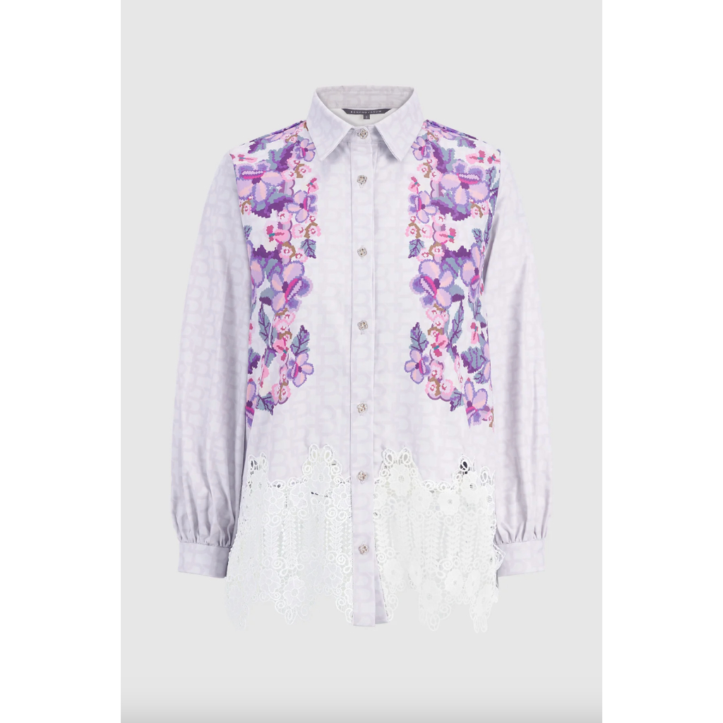 BJ Eclora Lace Shirt - Lavender