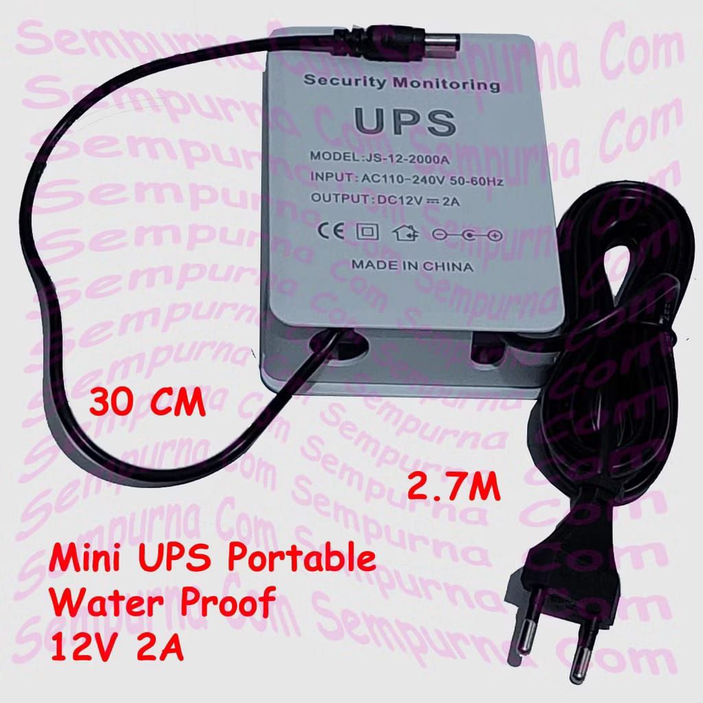 Ups 3600 MAH Ups Mini  3 Meter 12v Untuk WifiUps Mini 12 Volt Ups Wifi Ups Cctv Ups Dc Mini Ups 12 V