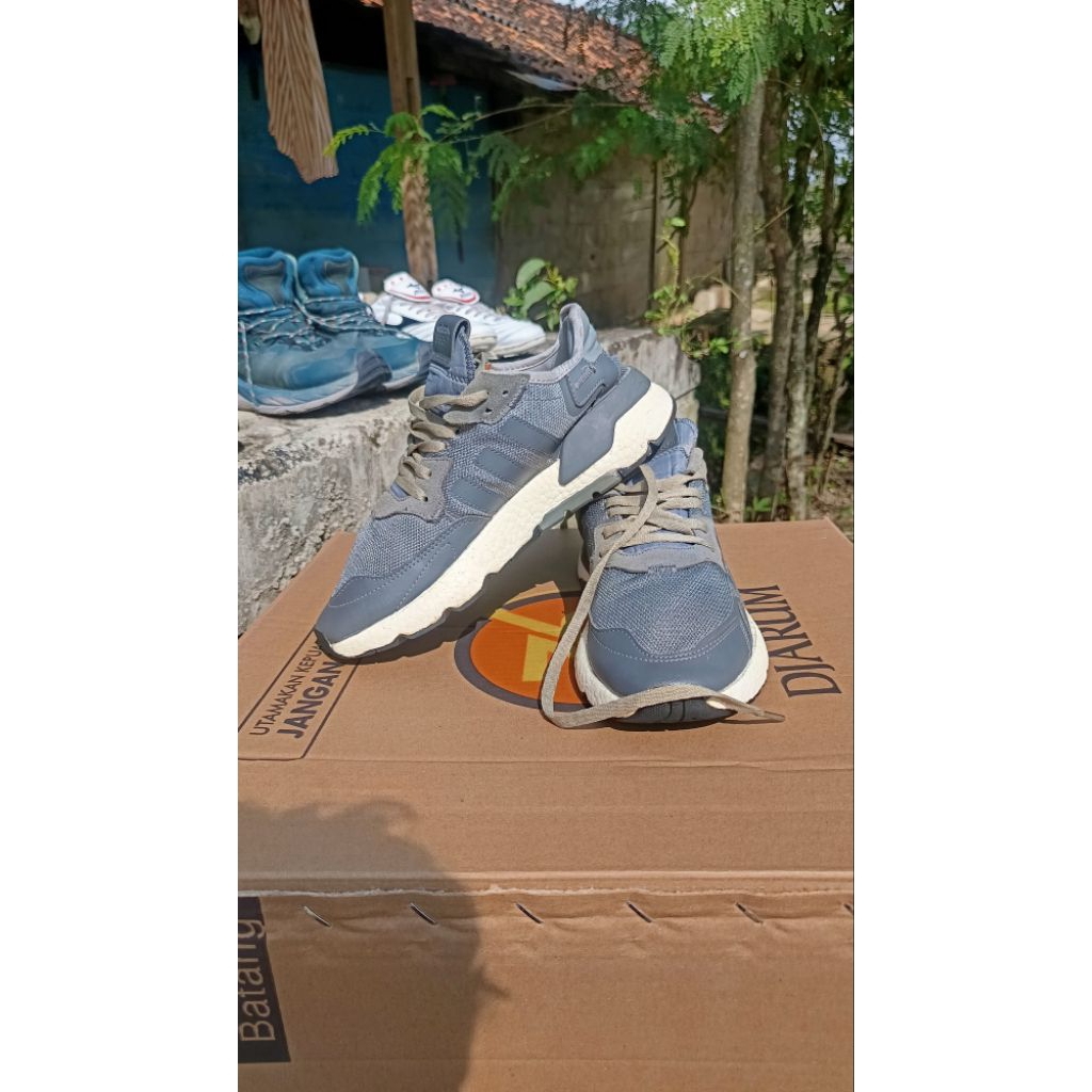 Adidas Nite Jogger Grey Carbon - Second Original Size 42 (Vallo Shoes)