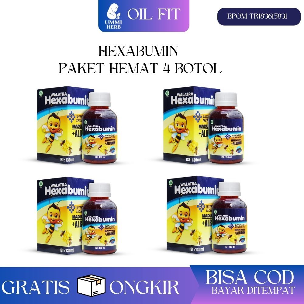 Ummi Herb - 4 Botol Walatra Hexabumin Original