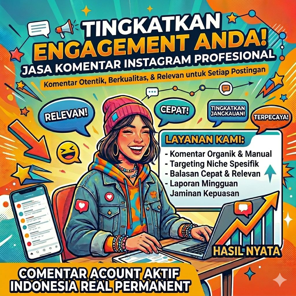 JASA COMMENT KOMENTAR INSTAGRAM ACOUNT INDONESIA REAL PERMANENT