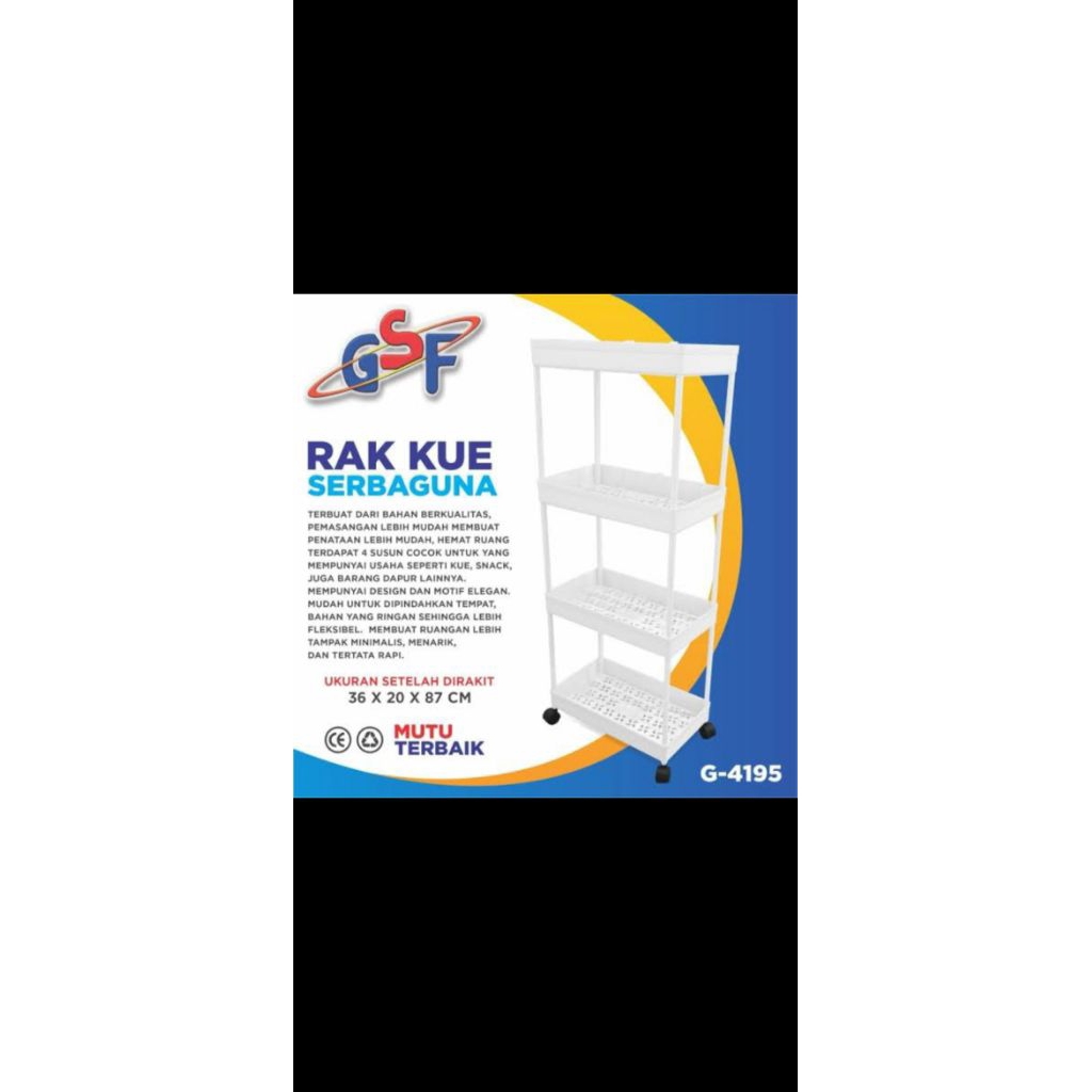 [COD] RAK KUE SERBAGUNA GSF 4195 - Rak 4susun - Rak serbaguna 4susun kotak