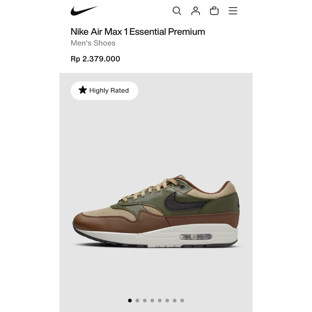 Nike Air Max 1 Original Resmi