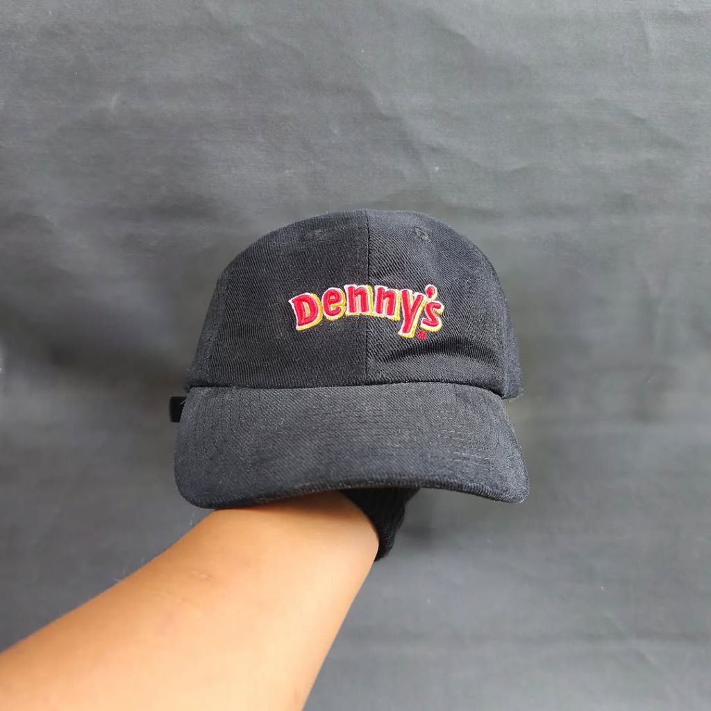 Topi Simple Cap Unisex Pria Wanita DENNY'S Hitam