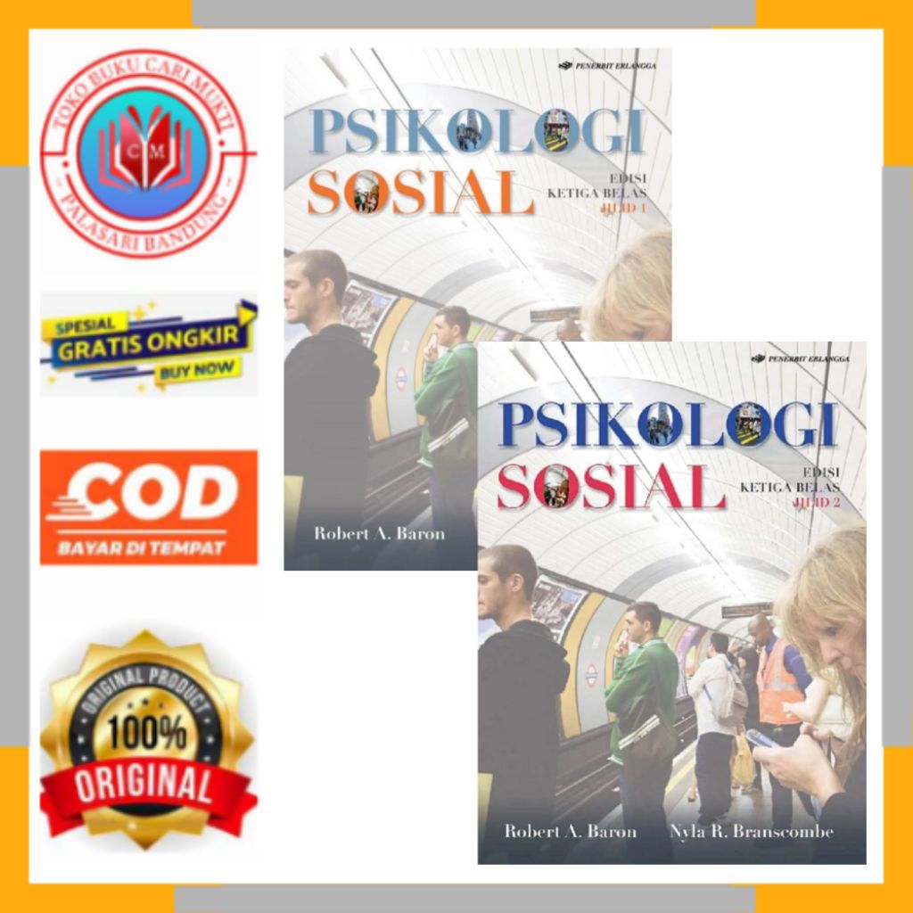 ERLANGGA BUKU PSIKOLOGI SOSIAL ROBERT A.BARON JILID 1 DAN 2 EDISI 13 BUKU ORIGINAL